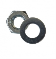 M6 Steel Nut and Washer Zinc Plated (pack of 20 + 20)